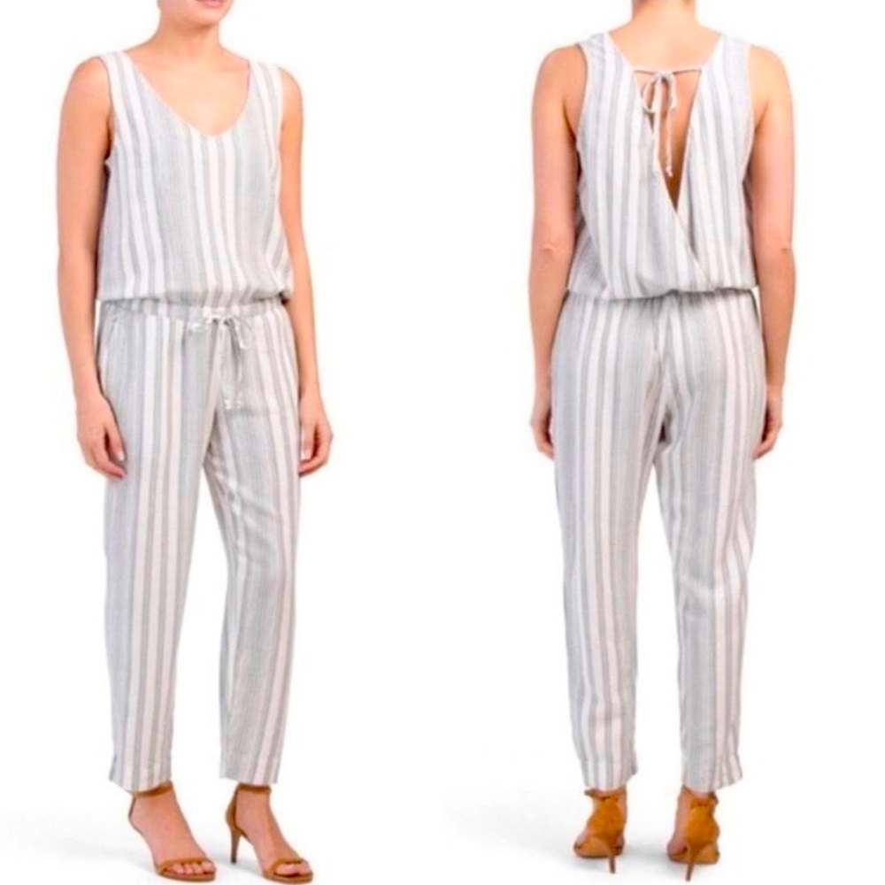 Cloth & Stone striped jumpsuit.
